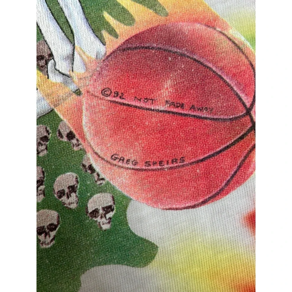 Vintage 1992 Lithuania Olympic Basketball Team Grateful Dead T Shirt Size XL - Picture 4 of 9